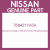 Genuine Nissan 768421YA0A Weathersstrip