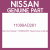 Genuine Nissan 11099AD261 Seat-valve exhaust