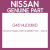 Genuine Nissan G4514JD0MD Floor - rear,re