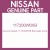 Genuine Nissan 117200W0XB Belt-water pump