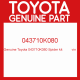 Genuine Toyota 043710K080 Spider kit          vin