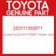 Genuine Toyota 253111350071 Sensor  level