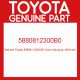 Genuine Toyota 58808-12300-B0 Cover sub-assy, shift hole