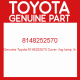 Genuine Toyota 8148252570 Cover  fog lamp  lh