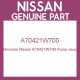 Genuine Nissan A70421W700 Pump assy