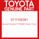 Genuine Toyota 671110E081 Panel  fr door