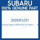 Genuine Subaru 20202FL031 Arm assy f       lh