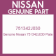 Genuine Nissan 751342J030 Plate