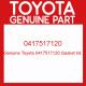 Genuine Toyota 0417517120 Gasket kit,