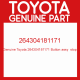 Genuine Toyota 264304181171 Button assy  stop