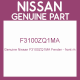 Genuine Nissan F3100ZQ1MA Fender - front rh