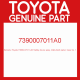 Genuine Toyota 73900-07011-A0 Safety device assy, instrument panel, lower no.1