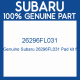 Genuine Subaru 26296FL031 Pad kit f