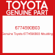 Genuine Toyota 6774590B03 Moulding