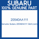 Genuine Subaru 20540AA111 Bolt (cam)