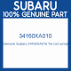 Genuine Subaru 34160XA010 Tie rod compl