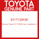 Genuine Toyota 8117133K50 Lens, headlamp, lh