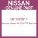 Genuine Nissan 081208251F Bolt-hex