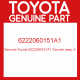 Genuine Toyota 6222060151A1 Garnish assy, fr