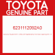 Genuine Toyota 62311-12092-A0 Weatherstrip, front door opening trim, rh