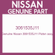 Genuine Nissan 3061535J11 Piston assy