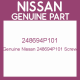 Genuine Nissan 248694P101 Screw