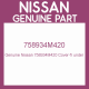 Genuine Nissan 758934M420 Cover-fr under