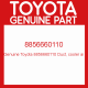 Genuine Toyota 8856660110 Duct, cooler ai