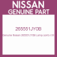 Genuine Nissan 265551JY0B Lamp comb rr,lh