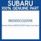 Genuine Subaru 86636SG320W6 Nozzle cover assyrh