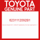 Genuine Toyota 62311-12092-B1 Weatherstrip, front door opening trim, rh