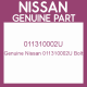 Genuine Nissan 011310002U Bolt