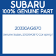 Genuine Subaru 20330AG670 Coil spring f