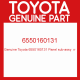 Genuine Toyota 6550160131 Panel sub-assy  rr