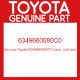 Genuine Toyota 6349660080C0 Cover, roof rack