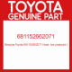 Genuine Toyota 681152662071 Hose  low pressure (