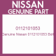 Genuine Nissan 0112101053 Bolt