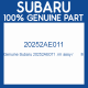 Genuine Subaru 20252AE011 .rm assy r       lh