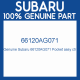 Genuine Subaru 66120AG071 Pocket assy ctr