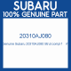 Genuine Subaru 20310AJ080 Strut compl f    rh