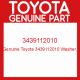 Genuine Toyota 3439112010 Washer,