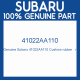 Genuine Subaru 41022AA110 Cushion rubber   r