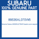 Genuine Subaru 86636AL070W6 Nozzle cover assyobr