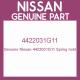 Genuine Nissan 4422031G11 Spring hold