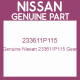 Genuine Nissan 233611P115 Gear