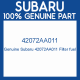 Genuine Subaru 42072AA011 Filter fuel