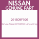 Genuine Nissan 261509F926 Lamp unit-fog