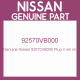 Genuine Nissan 92570VB000 Plug-rr wh inr