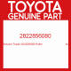 Genuine Toyota 2822856080 Roller                                ds