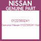 Genuine Nissan 0122300241 Nut